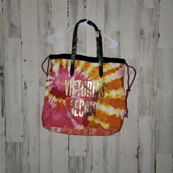NWT Victorias Secret Tie Dye Drawstring Tote Bag - Picture 1 of 7
